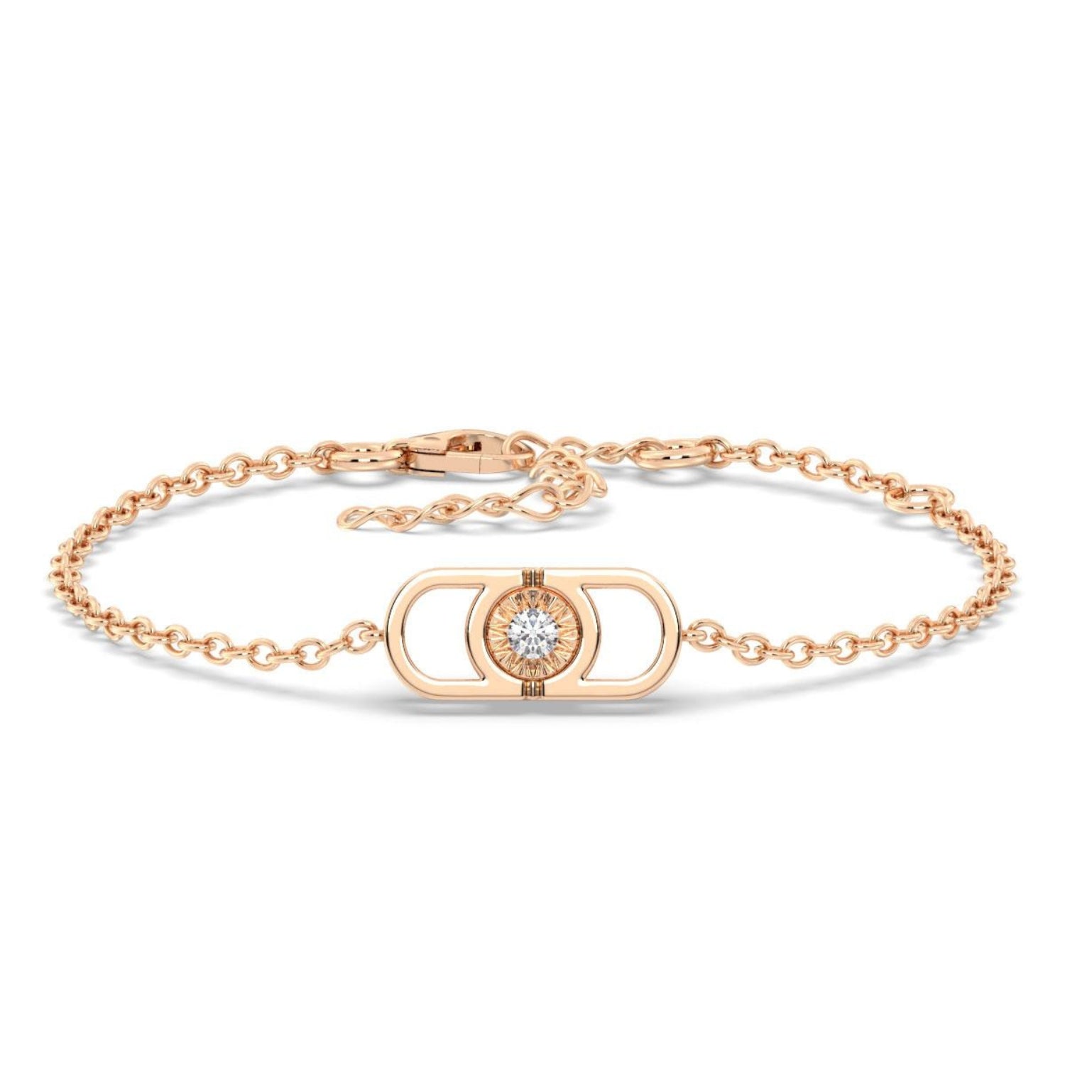 Златна гривна AMODORIA Signature с диамант