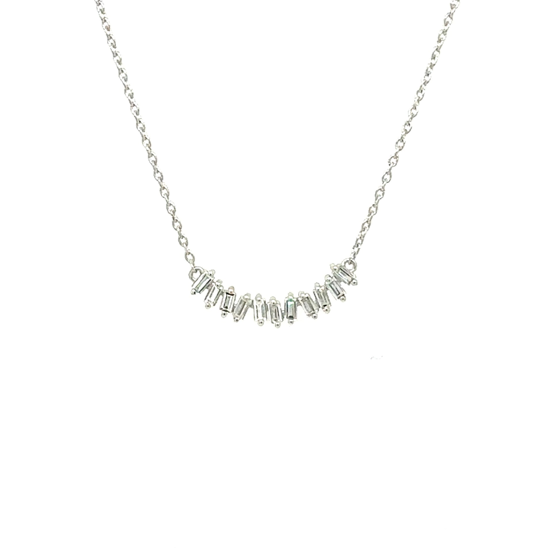 Златно колие с диаманти 0.40 карата