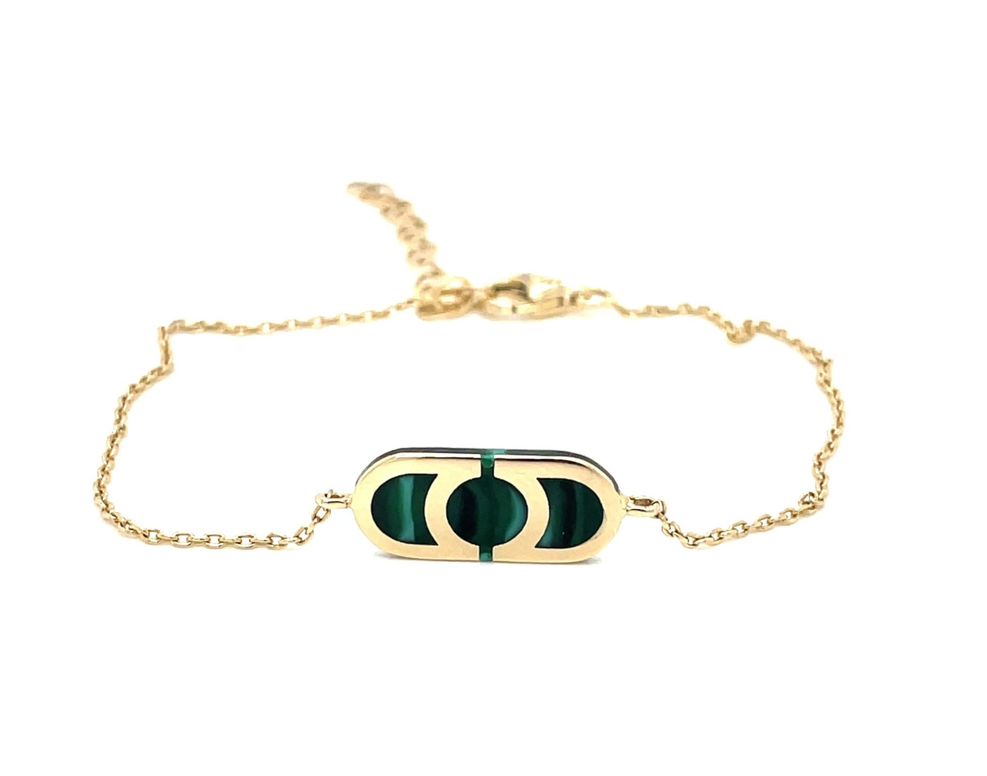 Златна гривна с емайл AMODORIA signature