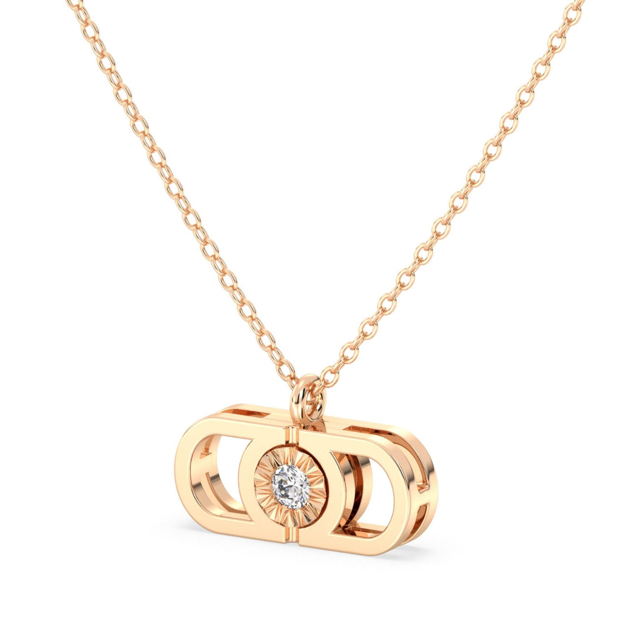 Златно колие AMODORIA Signature с диамант