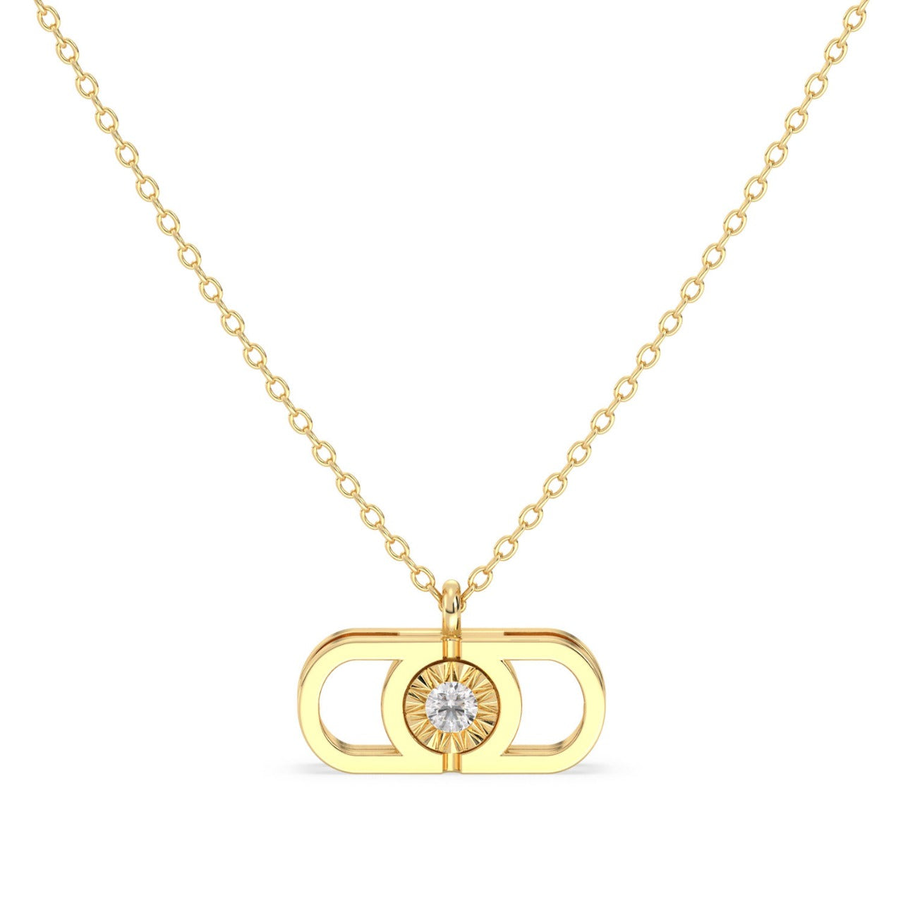 Златно колие AMODORIA Signature с диамант