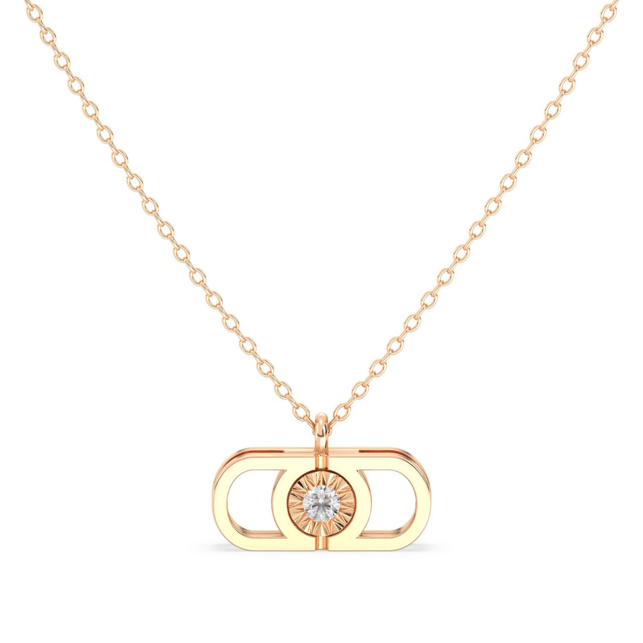 Златно колие AMODORIA Signature с диамант