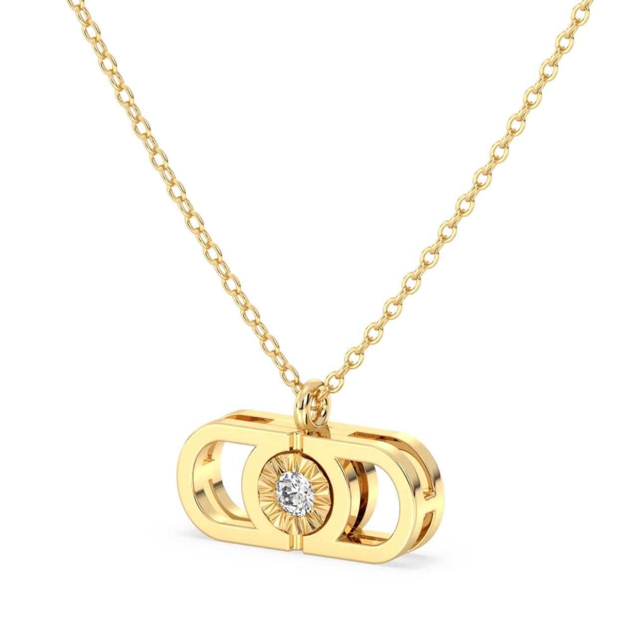 Златно колие AMODORIA Signature с диамант