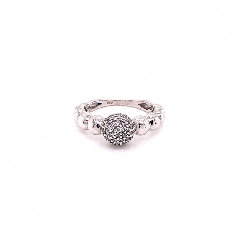 Златен пръстен с 0.46 карата диаманти