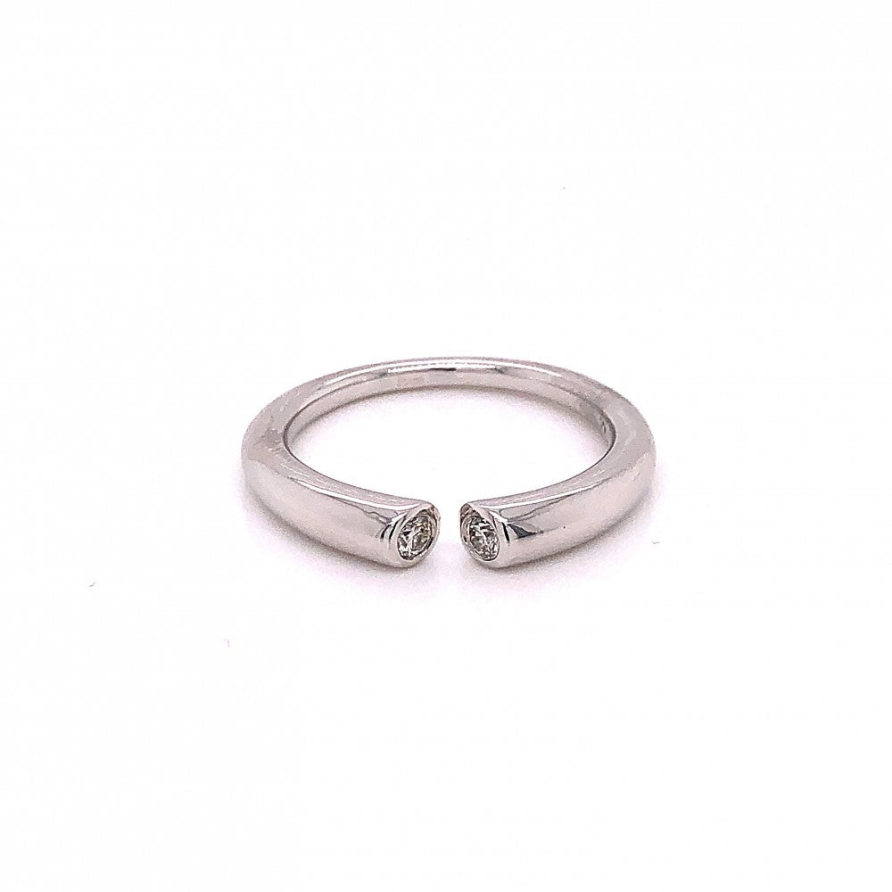 Златен пръстен с 0.15 карата диаманти